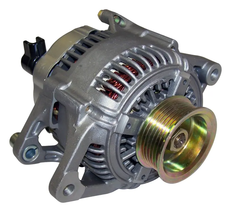 Crown Automotive 5234033 Jeep Alternator Replacement – 120 Amp Output, 6-Groove Pulley 1