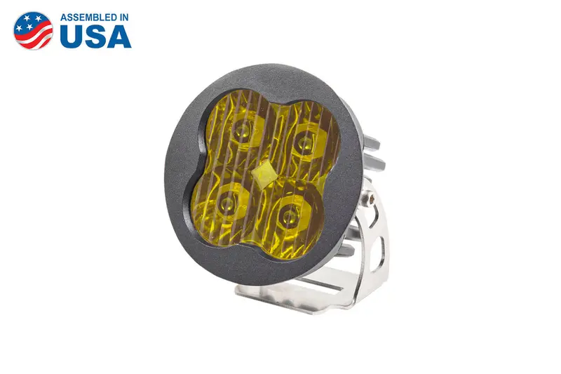 Diode Dynamics Dd6140S Worklight Ss3 Sport Yellow Driving Round Single Diode Dynamics 1