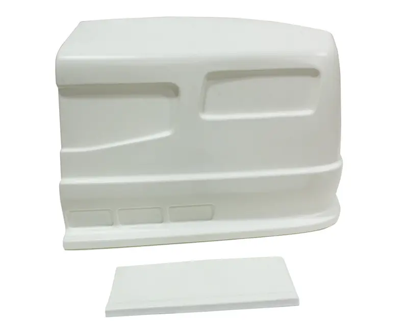 Dominator Race Products 302-Wh Stainless Steel Left-Side Nose Panel (White Finish) 1