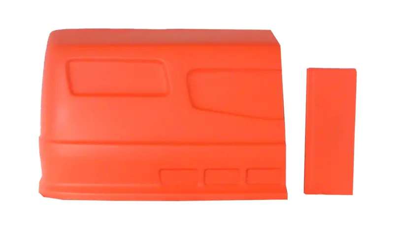 Dominator Race Products Ss Nose Flare – Fluorescent Orange, Right-Side Installation 1