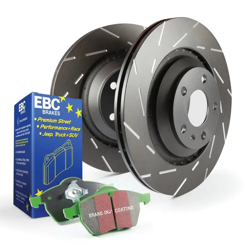 Ebc S2 Greenstuff Brake Kit – High-Friction Pads & Usr Drilled/Slotted Rotors 1