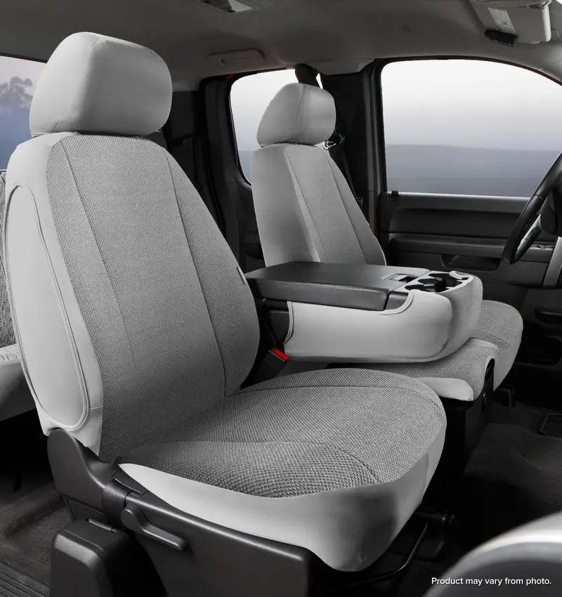 Fia Trs48-21 Gray Wrangler™ Solid Fabric Seat Covers 1