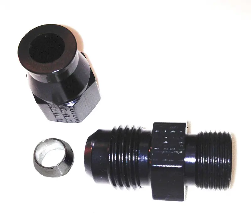 Fragola 6An To 5/16" Tube Adapter – Black Anodized Fitting, Model 892005-Bl 1