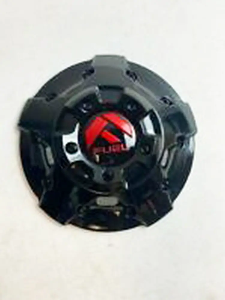 Fuel Five-Bar Cap Set – 8-Lug Design, Gloss Black Base With Red-Tinted Accents (1003-88Gbq) 1