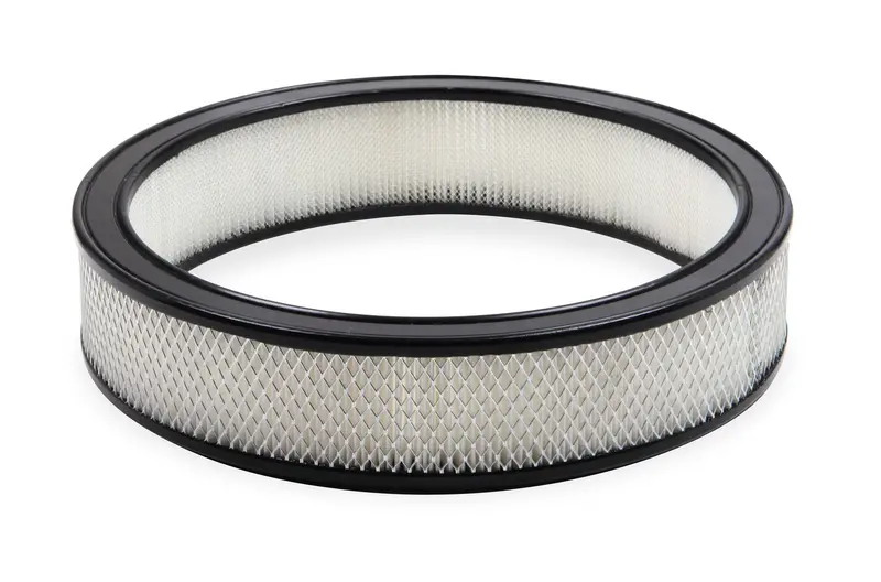Holley 120-178 14" × 3" Replacement Paper Air Filter With Black Rubber Seal 1