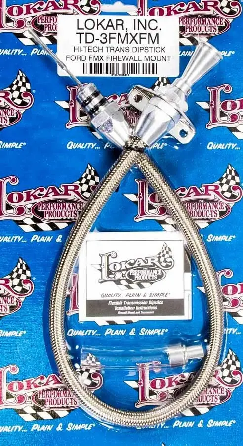 Lokar Hi-Tech Transmission Dipstick – Ford Fmx Firewall-Mounted Design 1