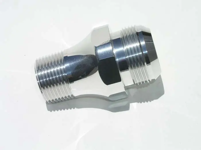 Meziere #20An Polished Water Pump Fitting – Compatible With High-Flow Cooling Systems 1