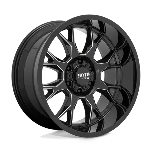 Moto Metal Mo806 20X9 Inch Black Machined Beadlock Wheel — 5X5 Bolt Pattern, 0Mm Offset 1