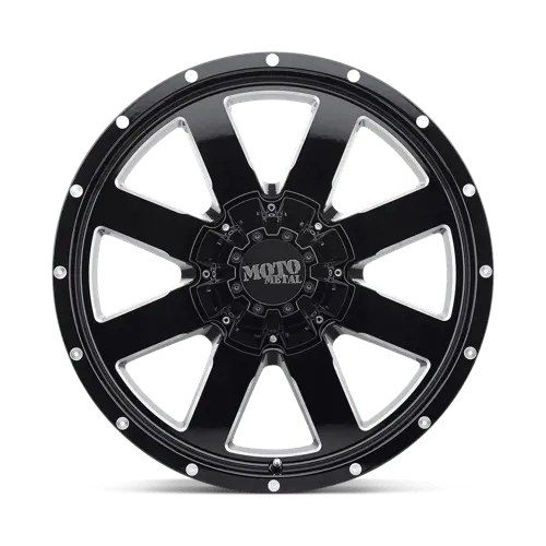 Moto Metal Mo962 17X10 Inch Off-Road Wheel – 6X135Mm Bolt Pattern, -24Mm Offset, Gloss Black/Milled Face 1