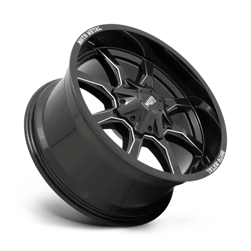 Moto Metal Mo970 18X10 Inch Gloss Black/Milled Wheel – 5X5.0/5.5 Bolt Pattern, -24Mm Offset 1
