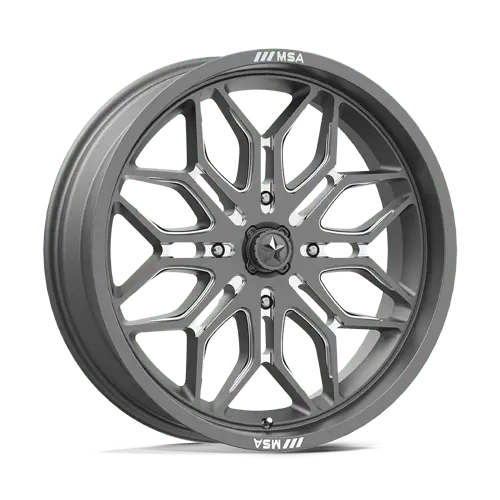 Msa Offroad Ma47 Forged Aluminum Wheel – 20X7 Inches, 4X137 Bolt Pattern, Gunmetal Mill Finish, +10Mm Offset 1