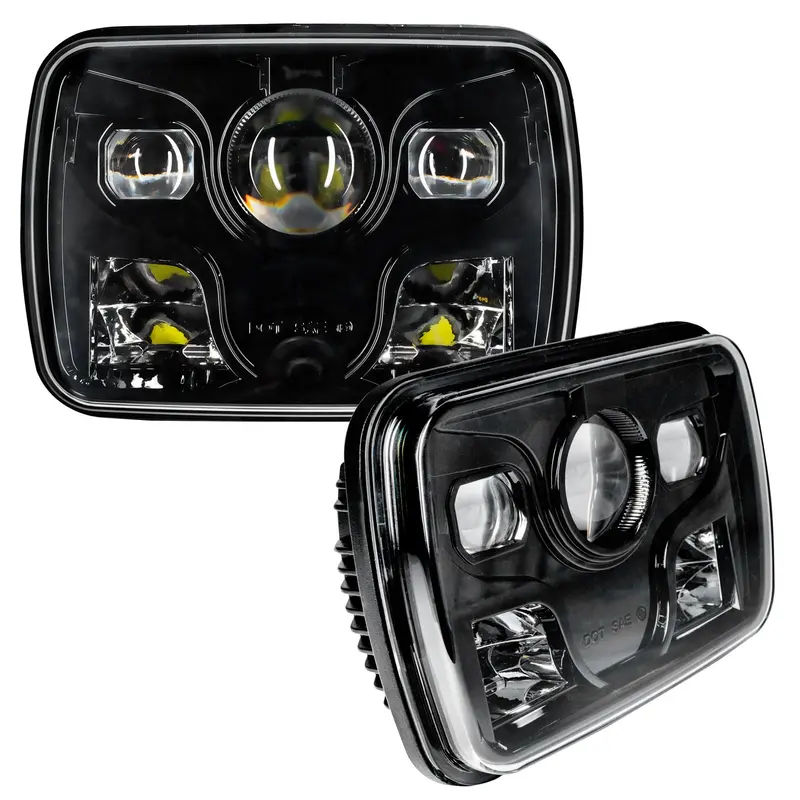 Oracle Lighting 7X6 Inch Led Headlight Pair – 40W, 6000K Color Temperature, Black Bezel, Part #6919-001 1