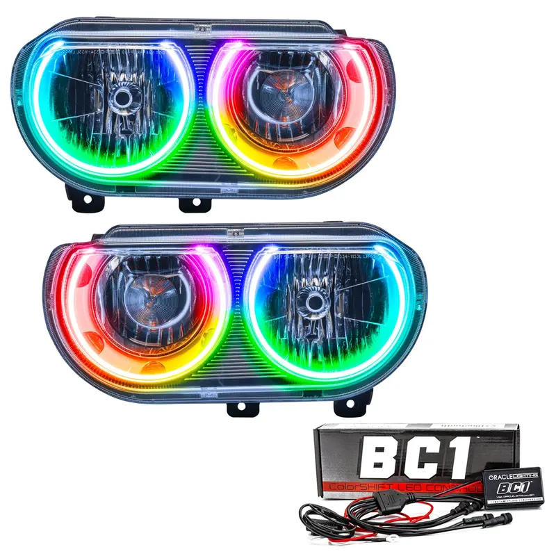 Oracle Lighting Led Halo Headlights – Pre-Wired Assembly For 2008–2014 Dodge Challenger (Non-Hid) 1