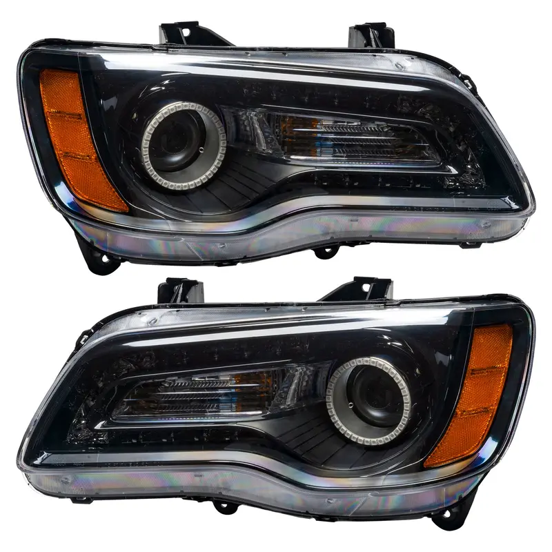 Oracle Lighting Smd Black Headlights With Uv/Purple Accent – Pre-Assembled, Non-Hid (7729-007) 1