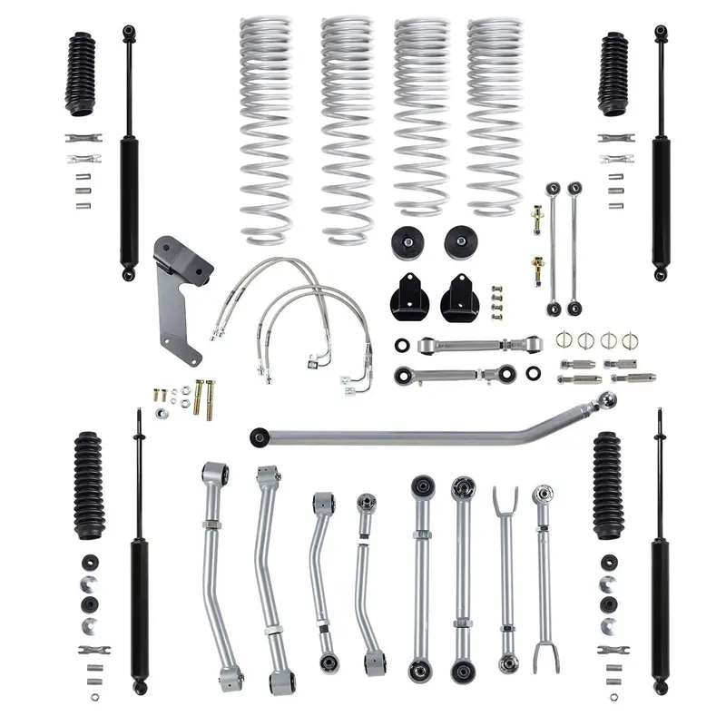 Rubicon Express 3.5" Super-Flex Lift Kit With Twin-Tube Shocks For Jeep Cherokee Xj (Re7127Pt) 1