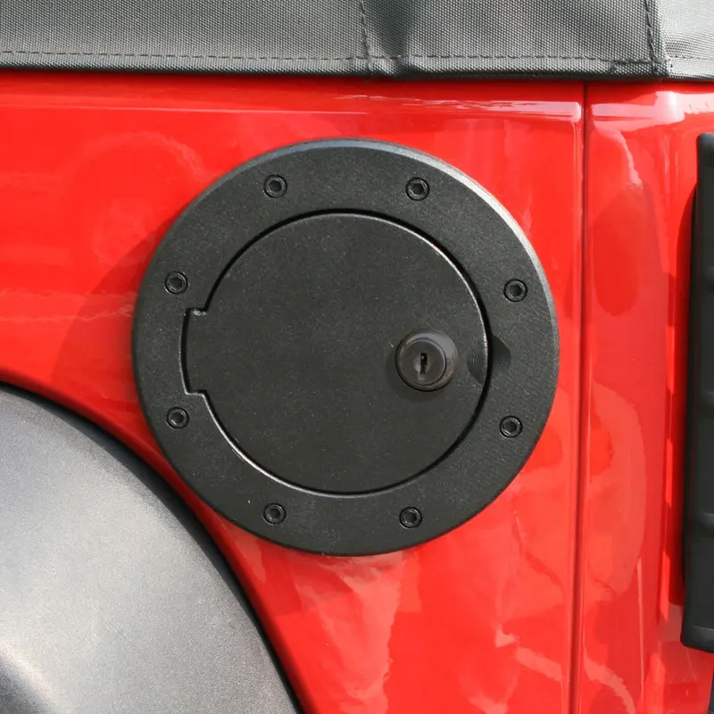 Rugged Ridge Billet-Style Locking Gas Cap – Sleek Black Anodized Aluminum Design (11425.06) 1