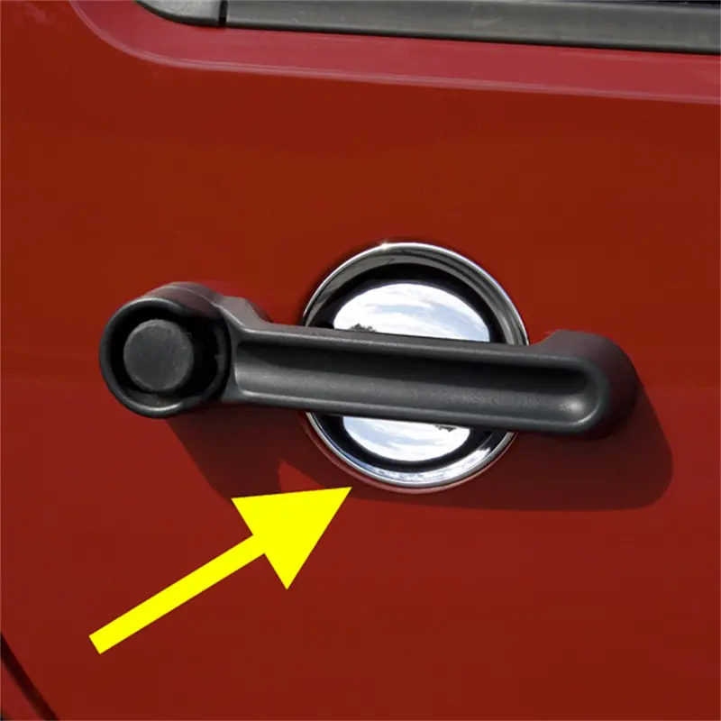Rugged Ridge Chrome Door Handle Recess Guard Kit – 3-Piece Set 1