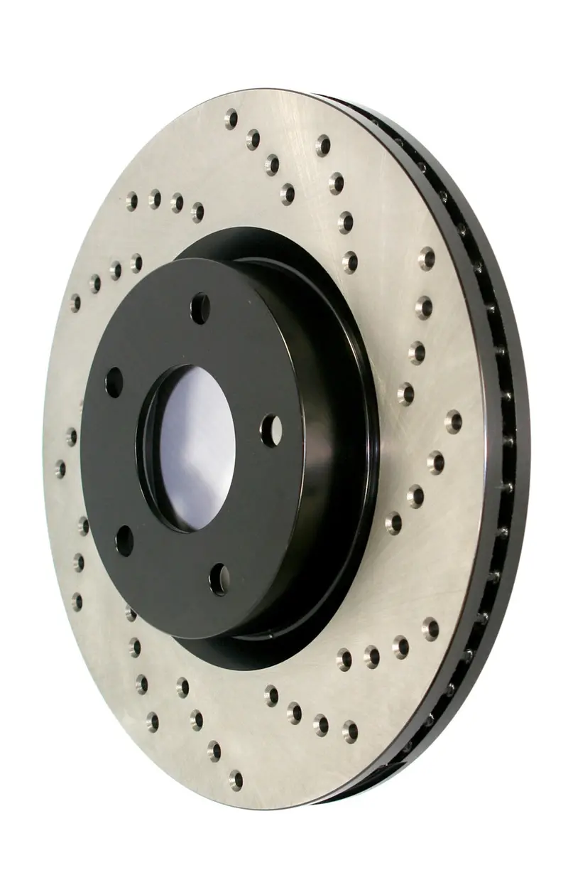 Stoptech 128.61074R Stoptech Sport Cross Drilled Brake Rotor; Rear Right 1